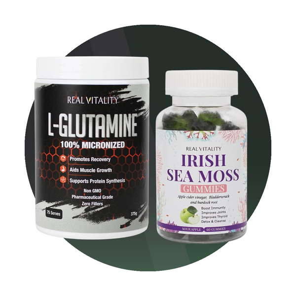 Real Vitality Irish Sea Moss Gummies + L-Glutamine