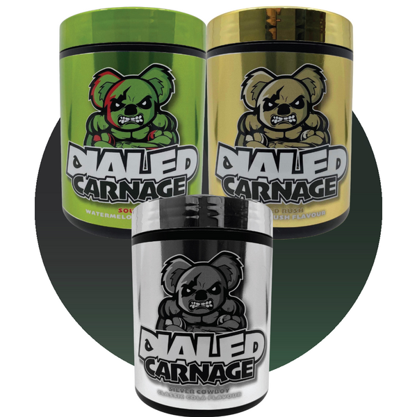 Dialed Carnage Pre Workout Triple Pack