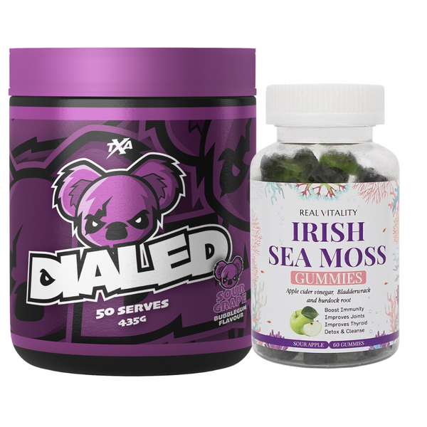 Dialed Pre Workout & Irish Sea Moss Gummies