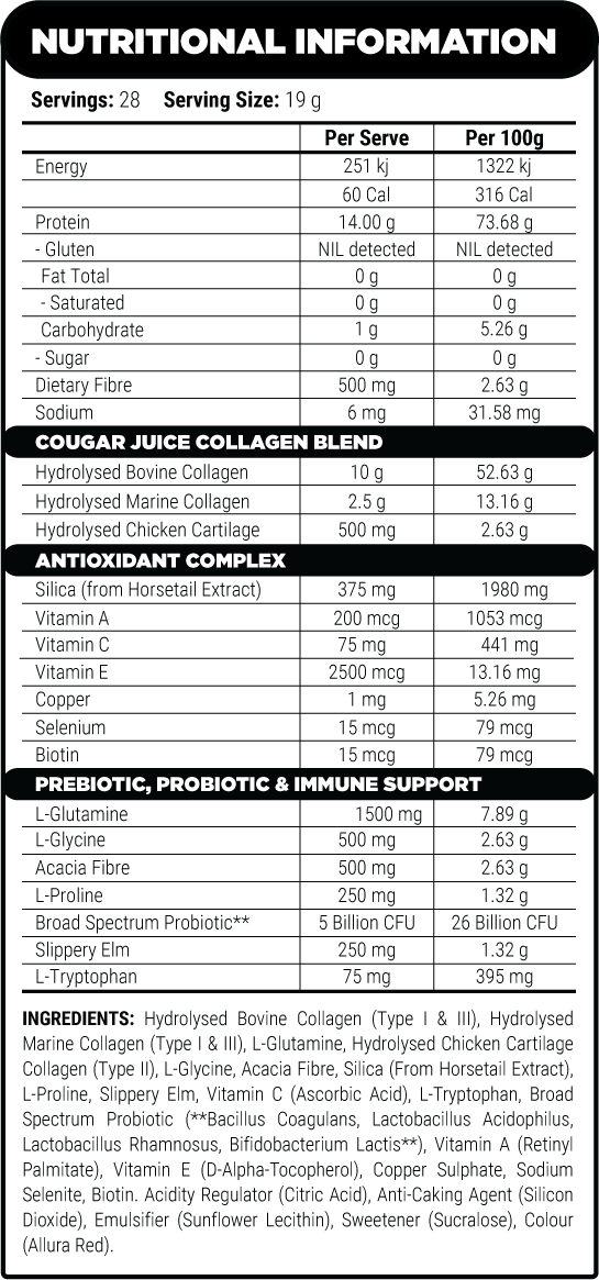 COUGAR JUICE - Nutrition Xpress