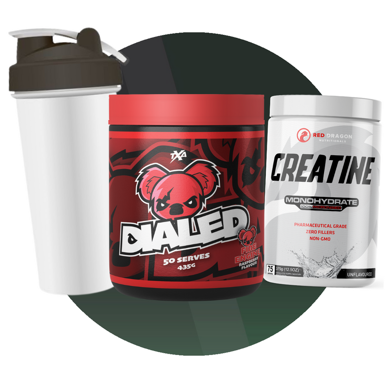 Dialed Pre Workout + Creatine + Shaker Value Stack