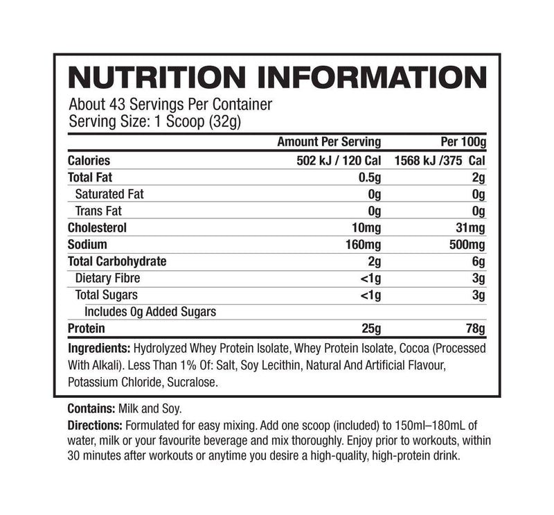 ISO100 HYDROLYZED - Nutrition Xpress