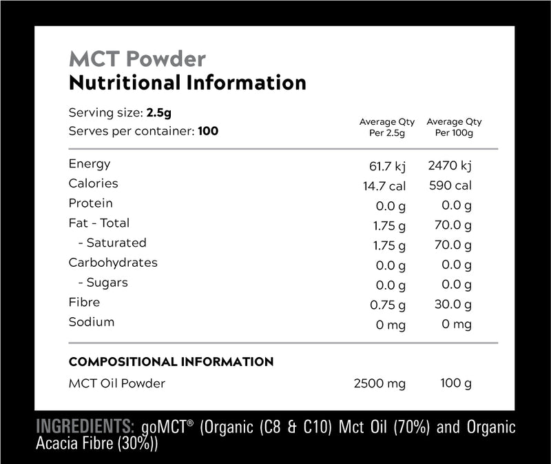 Mct Oil Powder 100% Pure