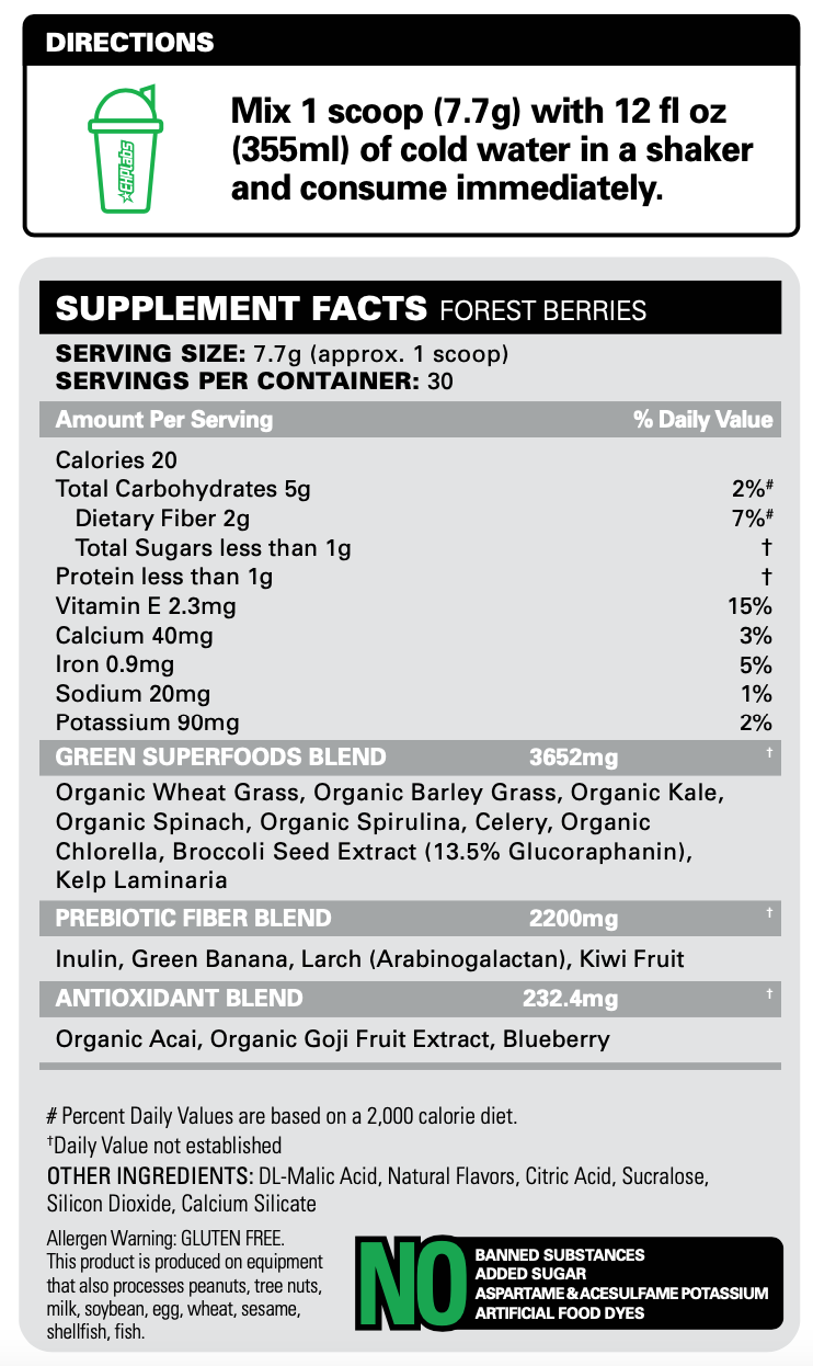 Oxygreens - Daily Super Greens - EHP Labs