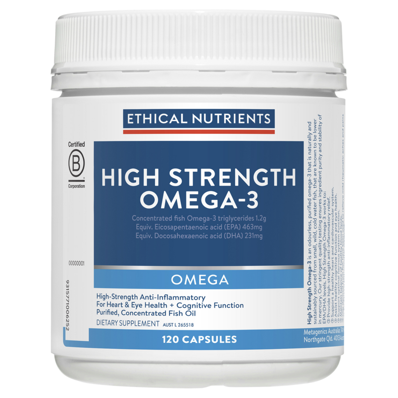 Ethical Nutrients High Strength Omega-3 Capsules