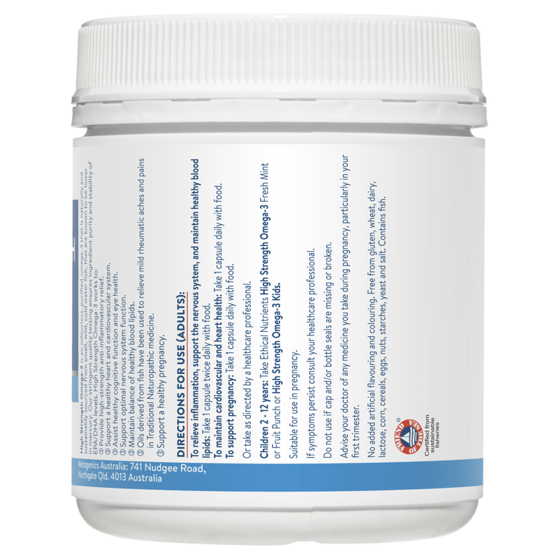 Ethical Nutrients High Strength Omega-3 Capsules