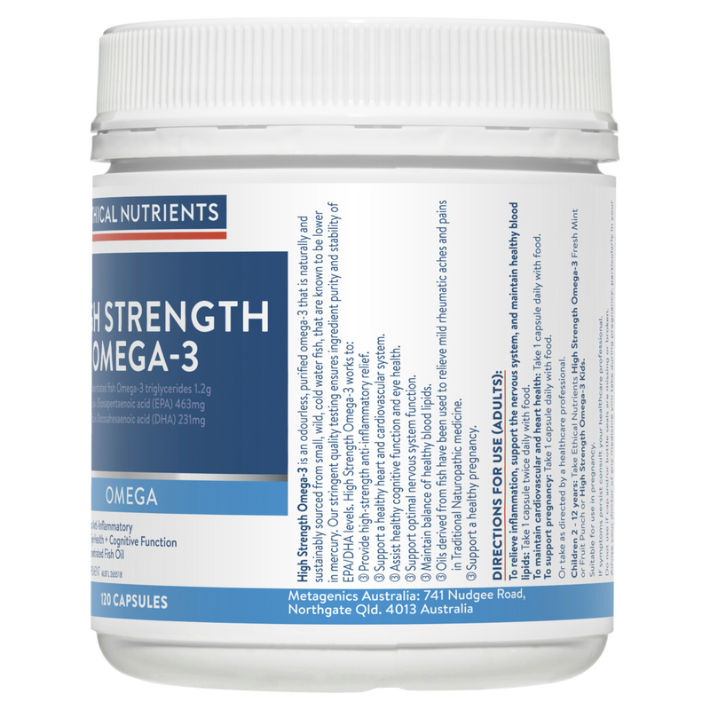 Ethical Nutrients High Strength Omega-3 Capsules