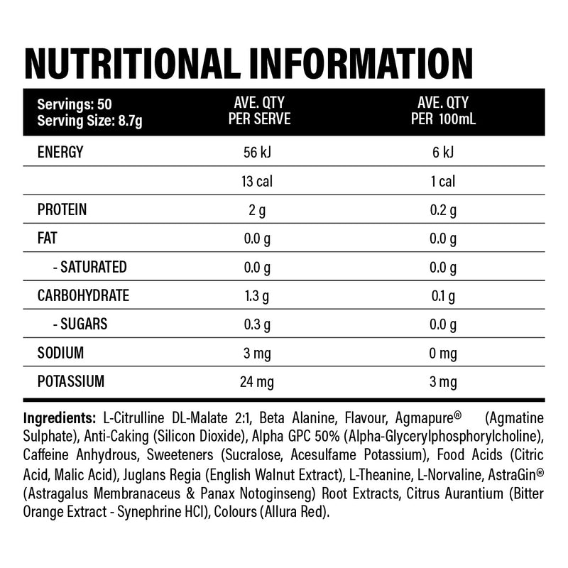 Dialed Pre Workout - TXA