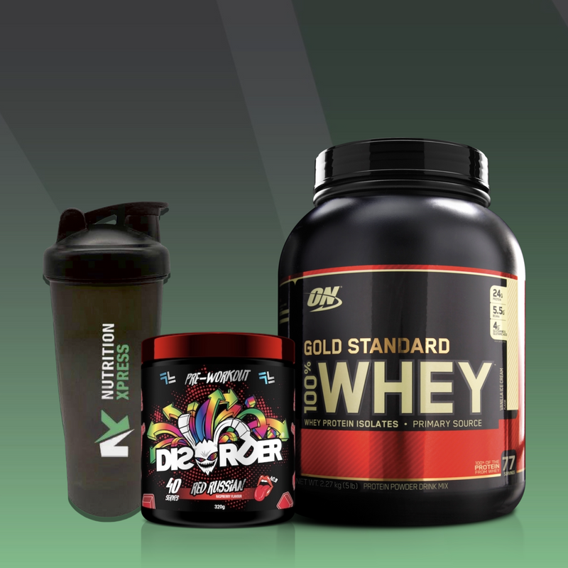 Disorder + Gold Standard 100% Whey + Shaker Stack - Nutrition Xpress