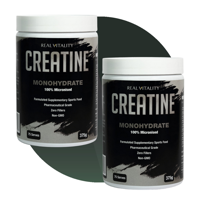 Real Vitality Creatine Monohydrate Twin Pack