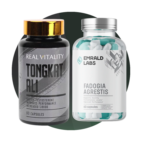 Real Vitality Tongkat Ali + Emerald Labs Fadogia Agrestis Pack