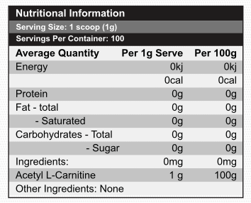 Red Dragon Nutritionals Carnitine