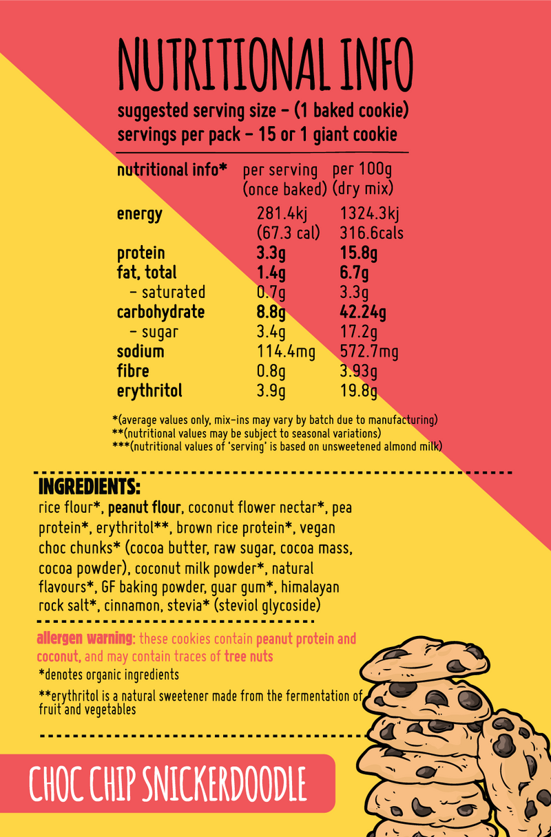 Macro Mike Choc Chip Snickerdoodle Cookie Mix - Nutrition Xpress
